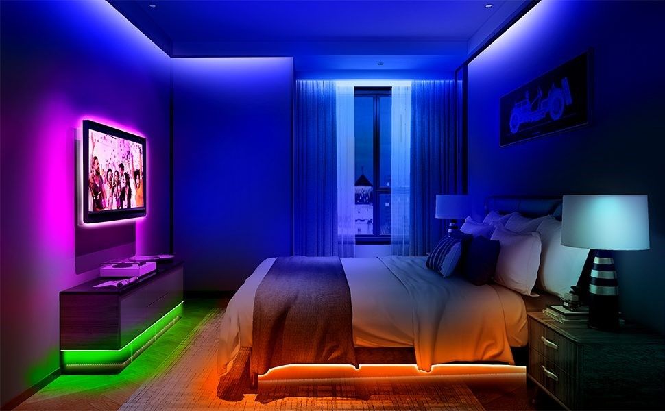 نورپردای اتاق خواب به شکل خاص و هماهنگ